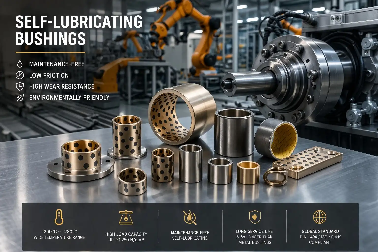Why German Machinery Prefers China Self-Lubricating Bushings